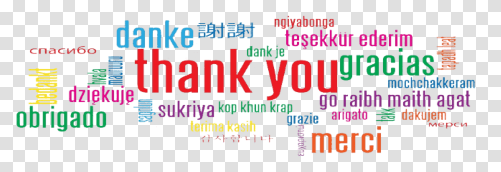 Thank You Multi Language, Word, Alphabet, Flyer Transparent Png