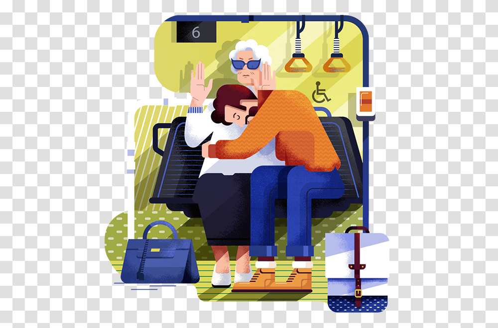 Thank You Old Lady On The Bus The World Vs Ms, Person, Human, Sunglasses, Accessories Transparent Png