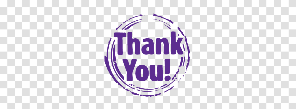 Thank You Purple Stamp, Logo, Label Transparent Png