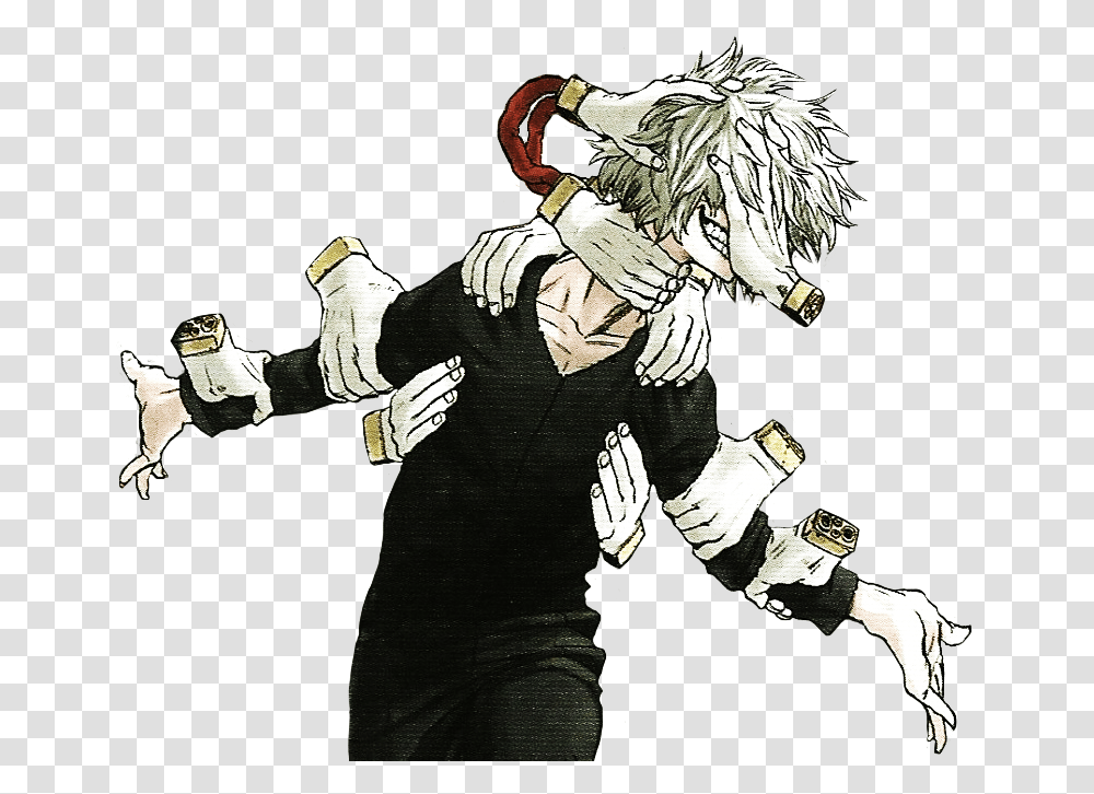 Thank You Shigaraki Tomura For Bringing Together My My Hero Academia Hand Guy, Person, Human, Comics, Book Transparent Png