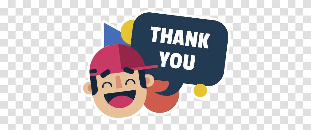 Thank You Stickers For Whatsapp Happy, Text, Label, Logo, Symbol Transparent Png