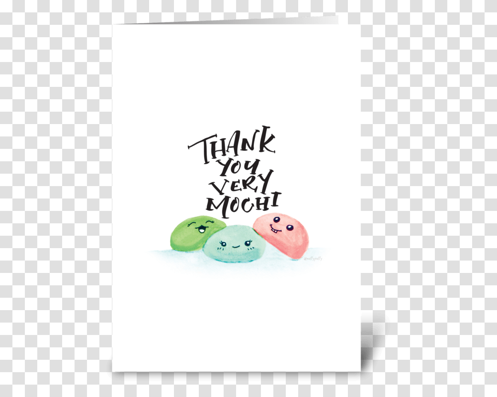 Thank You Very Mochi Greeting Card Birthday Greeting Card Design, Rubber Eraser Transparent Png