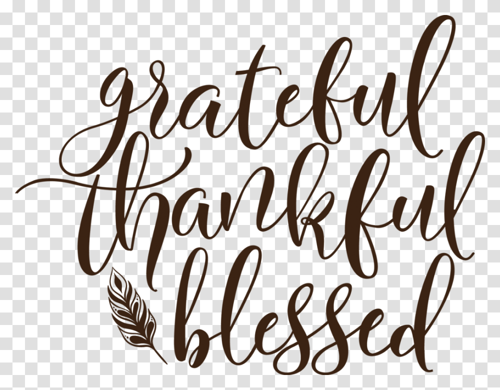 Thankful Grateful Blessed Laurel Quote Grateful Thankful Blessed Clipart, Letter Transparent Png