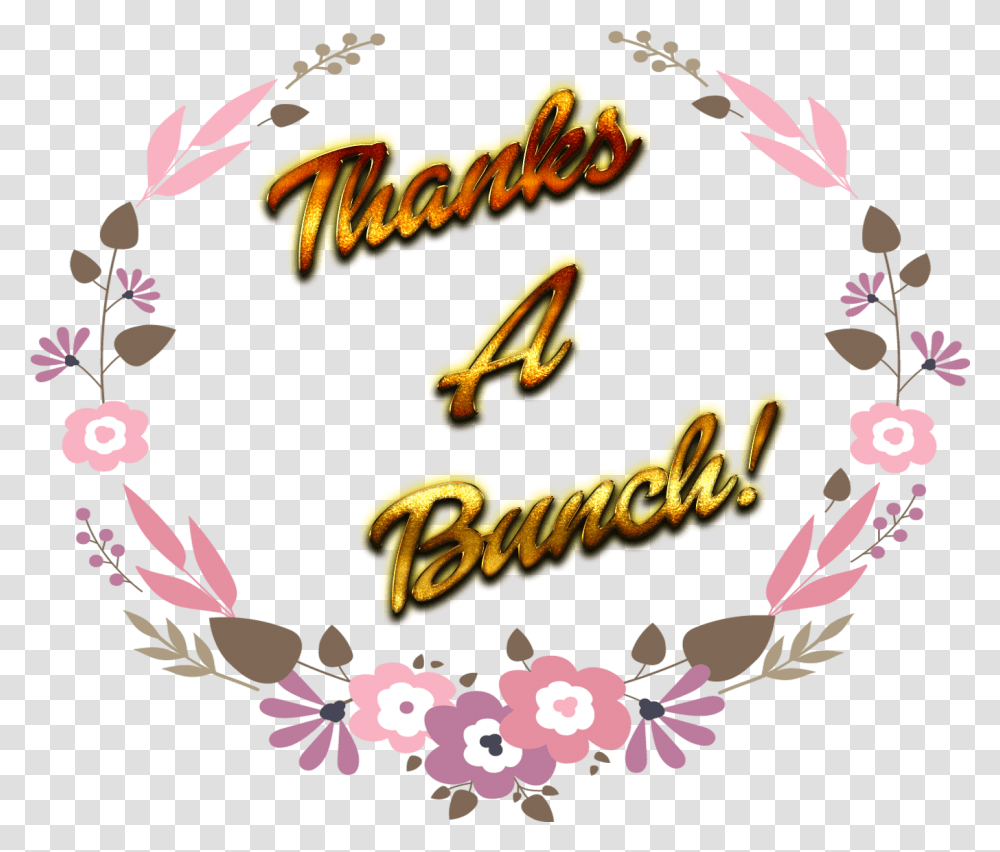 Thanks A Bunch Free Download Cross Stitch, Plant, Sweets Transparent Png