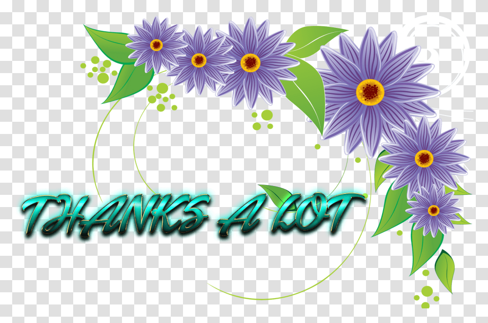 Thanks A Lot Background Flower Background Vector, Floral Design, Pattern Transparent Png