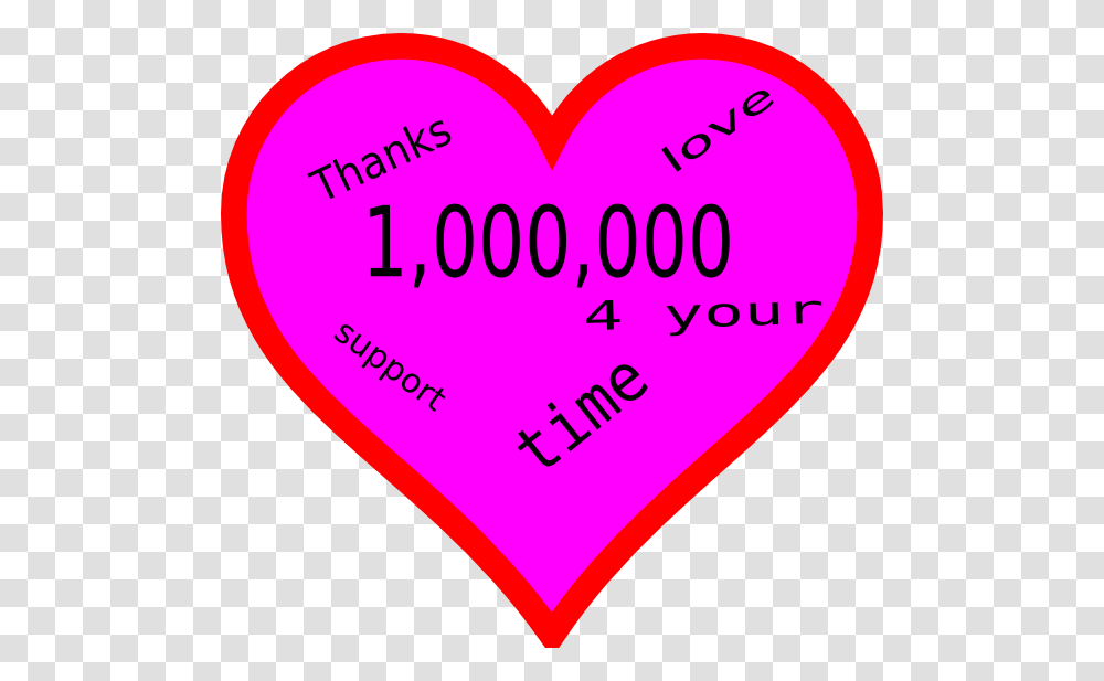 Thanks A Million Clip Art, Heart, Plectrum Transparent Png