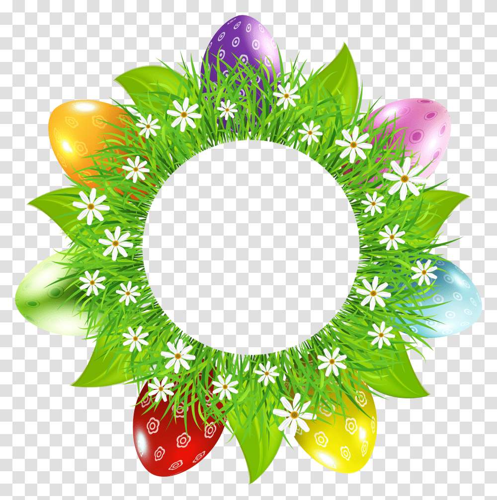 Thanks Clipart Easter Free For Happy Easter Wreath Clipart Transparent Png