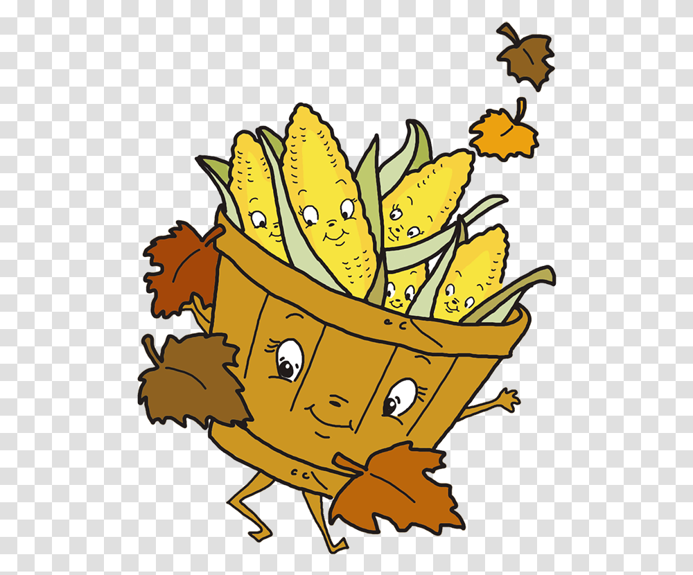 Thanksgiving Basket With Corn Thanksgiving Corn Clipart, Plant, Bucket, Tiger, Wildlife Transparent Png