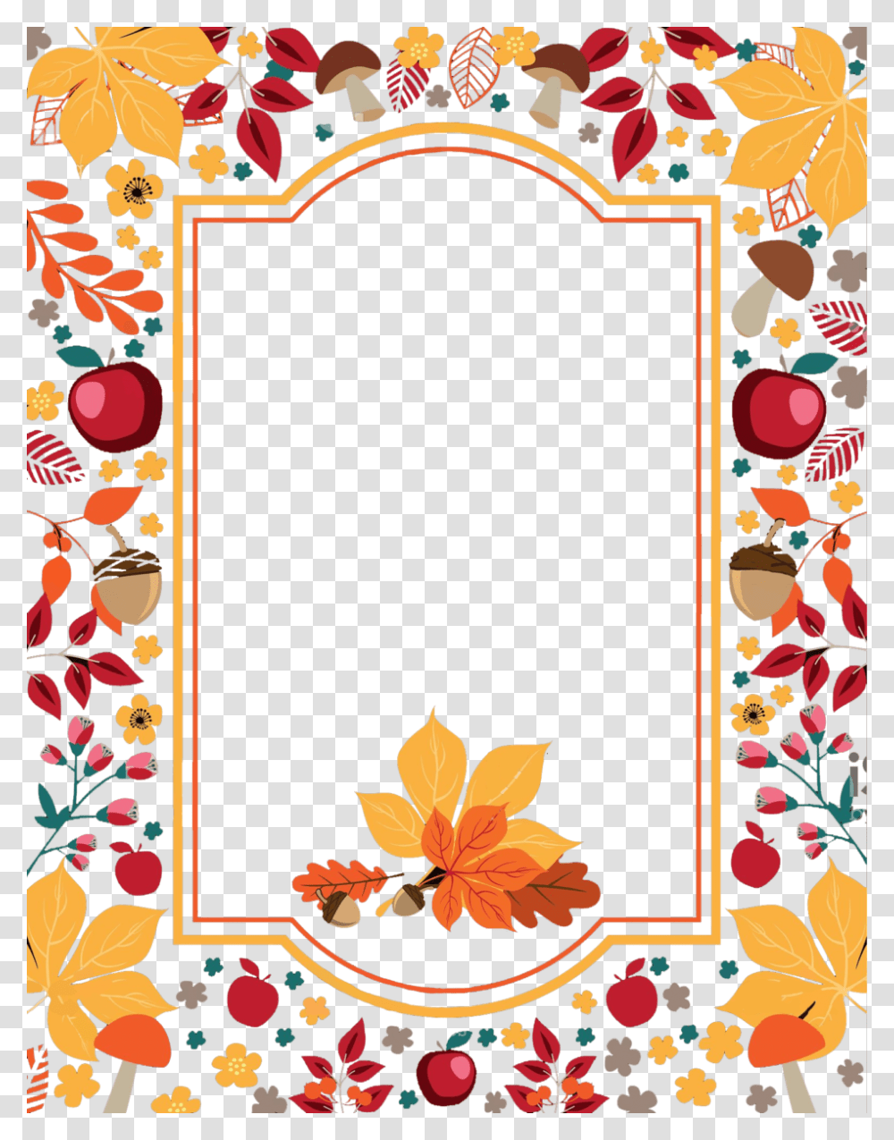 Thanksgiving Borders Clip Art Thanksgiving Border Image, Rug, Floral Design Transparent Png