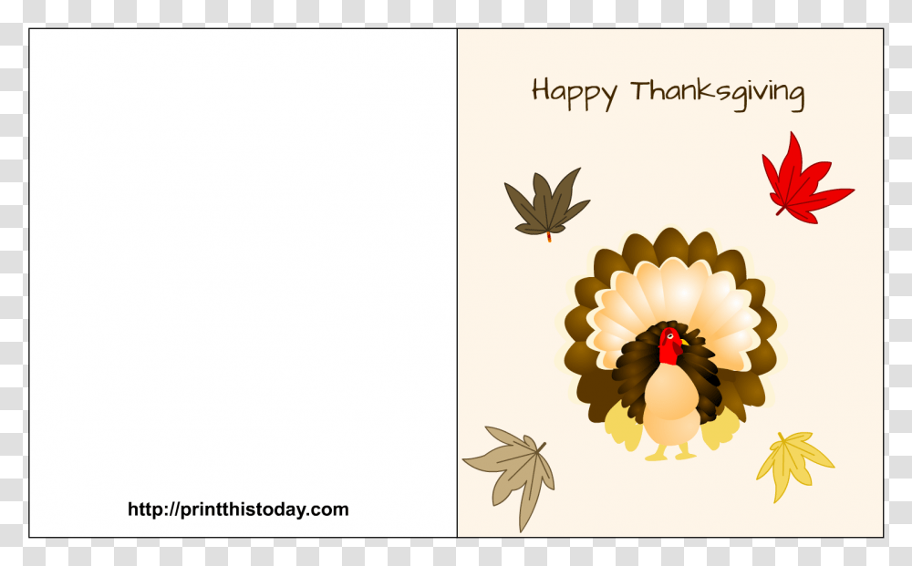 Thanksgiving Card Template Free, Bird, Animal, Mail, Envelope Transparent Png