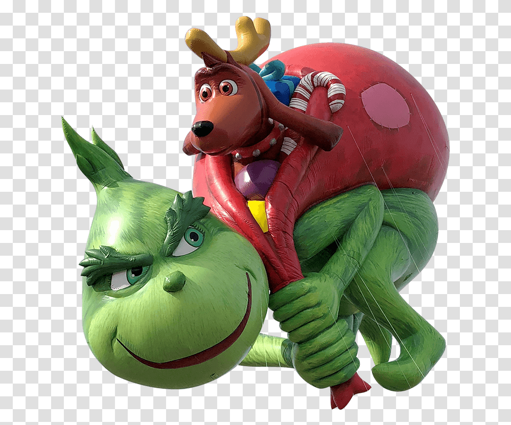 Thanksgiving Day Parade Grinch Balloon, Toy, Inflatable Transparent Png