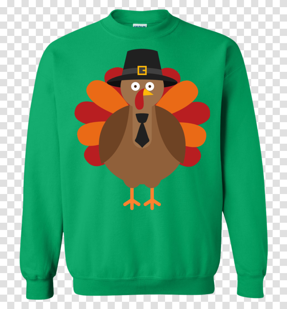 Thanksgiving Day Turkey Funny Fun Cute Ls Shirthoodiesweatshirt Pug Christmas Sweater, Apparel, Sleeve, Long Sleeve Transparent Png