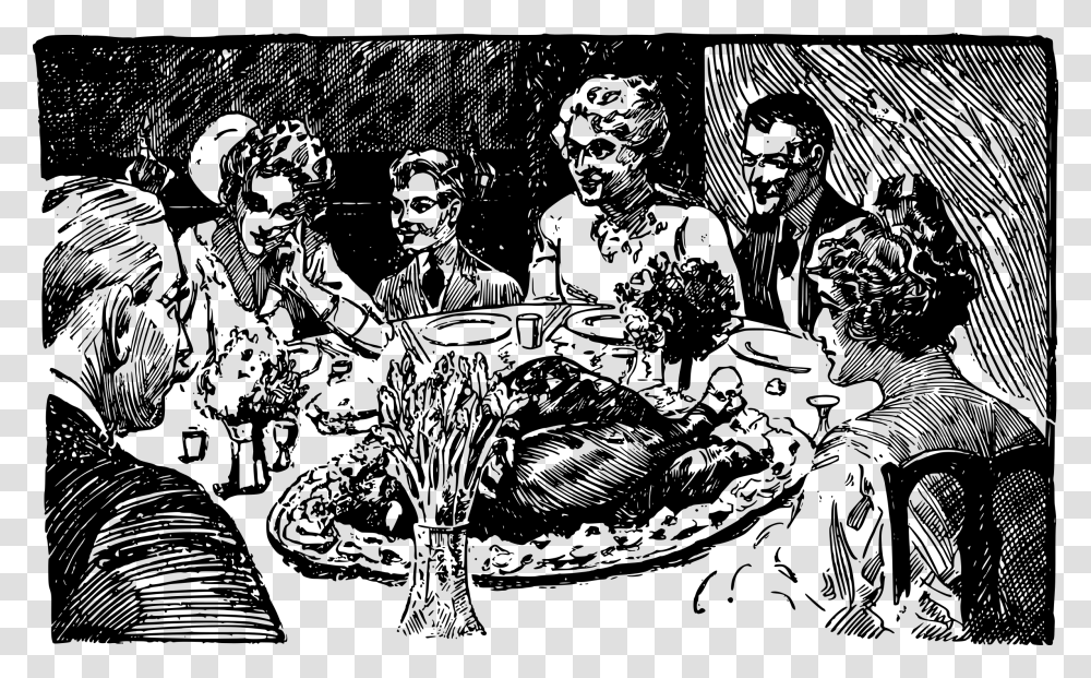 Thanksgiving Dinner Family Clip Arts, Gray, World Of Warcraft Transparent Png