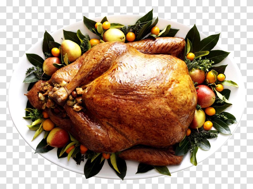 Thanksgiving Dinner Thanksgiving Turkey Top View, Food, Supper, Meal, Roast Transparent Png
