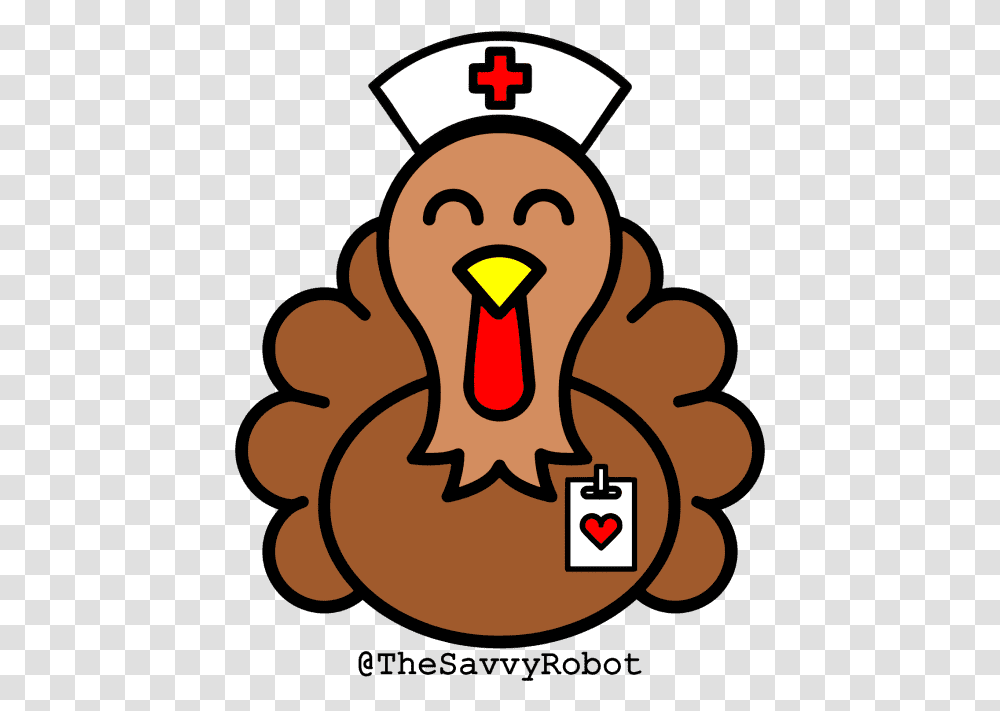 Thanksgiving Nurse Turkey Rainbow Murakami Flower, Text, Symbol, Animal, Lesser Panda Transparent Png