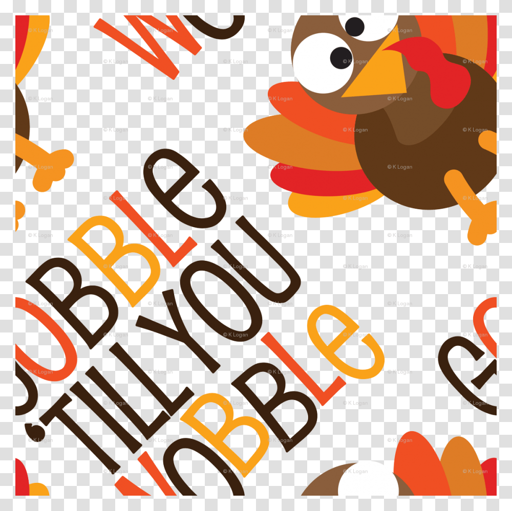 Thanksgiving Turkey Gobble Til You Wobble Thanksgiving Pattern, Alphabet, Number Transparent Png