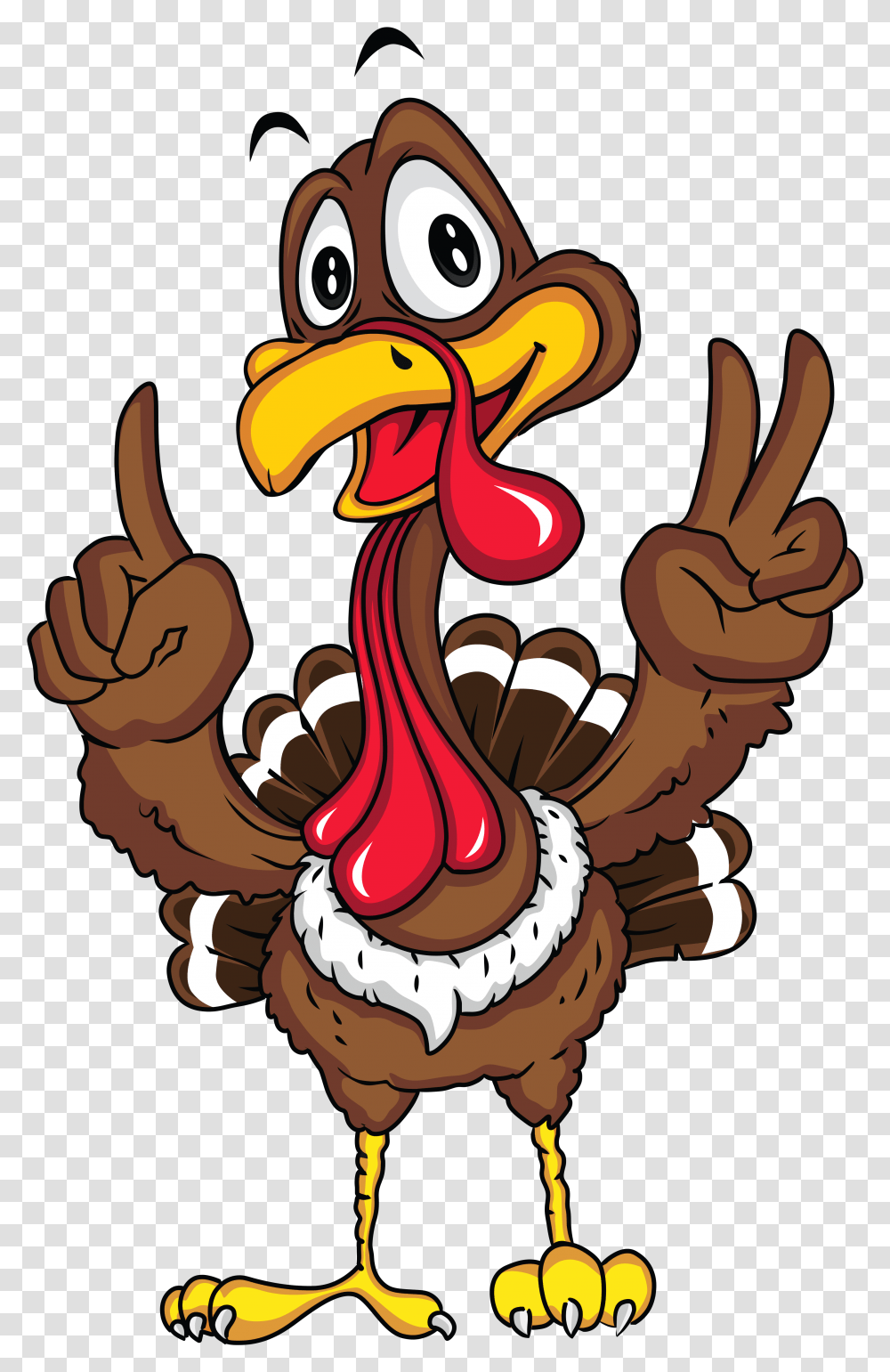 Thanksgiving Turkey Picture M Cartoon Turkey No Background, Poultry, Fowl, Bird, Animal Transparent Png
