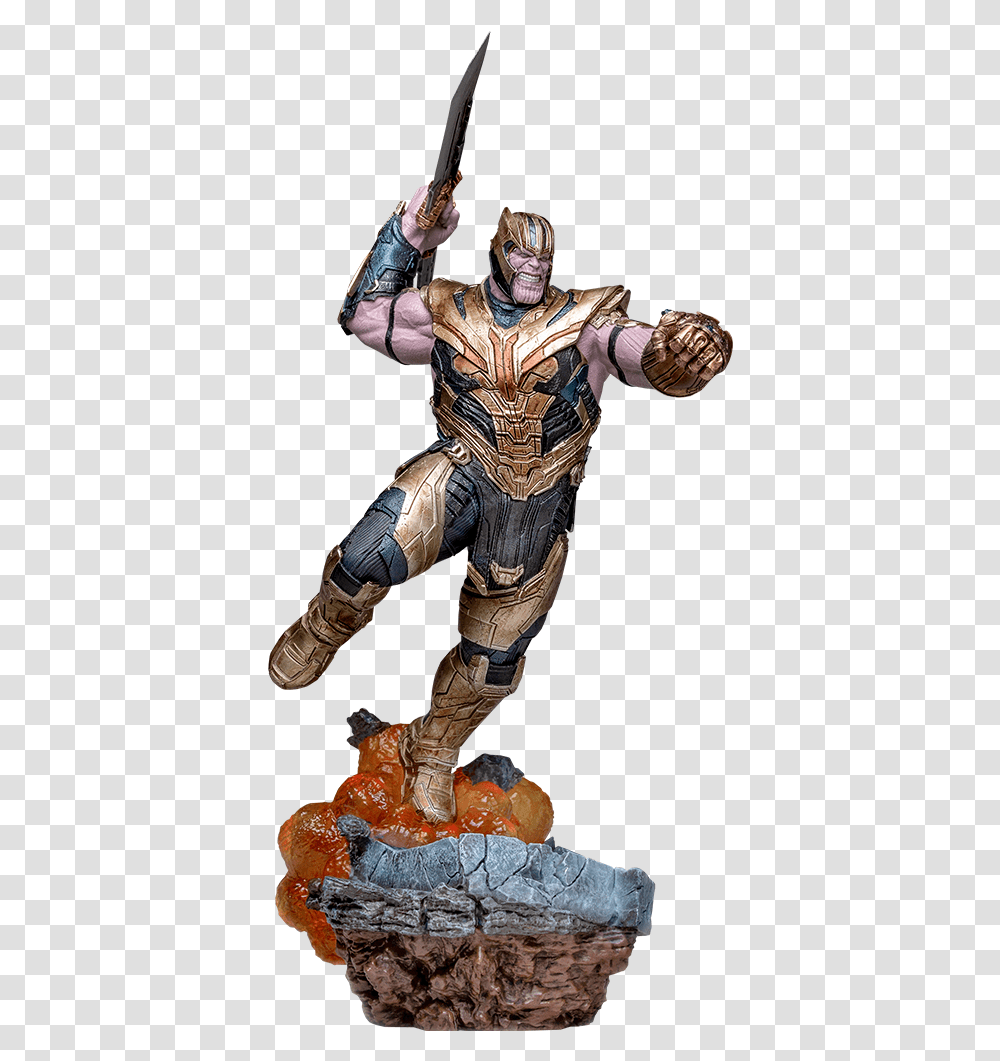 Thanos Endgame Iron Studios, Person, Armor, Costume Transparent Png