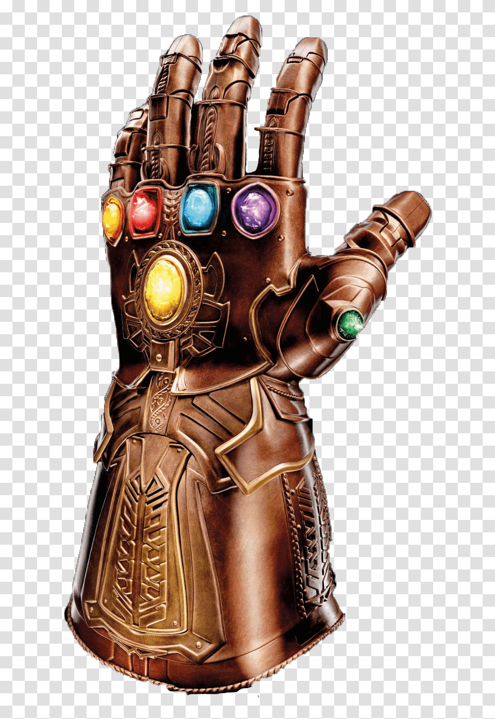 Thanos Glove For Free Infinity Gauntlet Background, Robot, Bronze, Accessories, Accessory Transparent Png