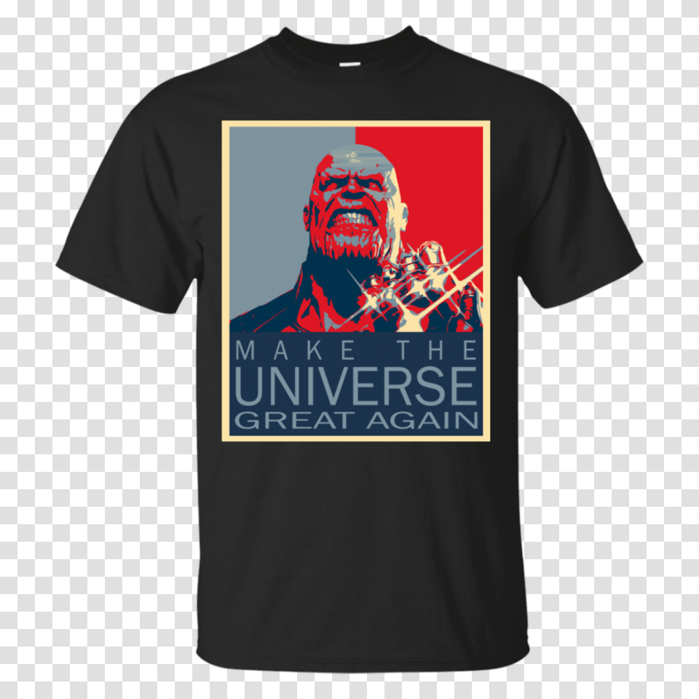 Thanos Make The Universe Great Again Shirt Shopping Clothing Online, Apparel, T-Shirt, Label Transparent Png