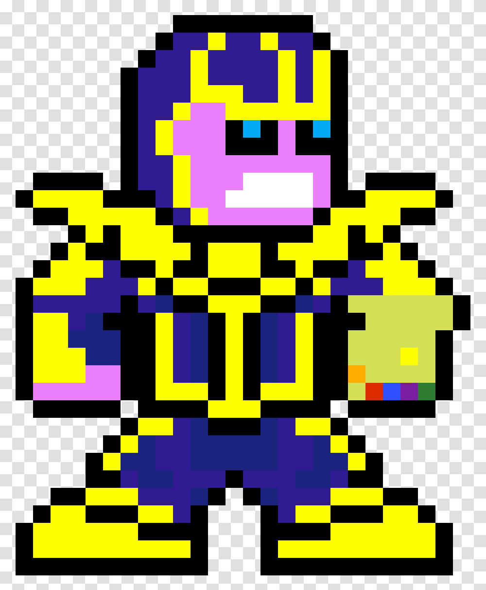 Thanos Pixel Art Grid Download Thanos Pixel Art Transparent Png