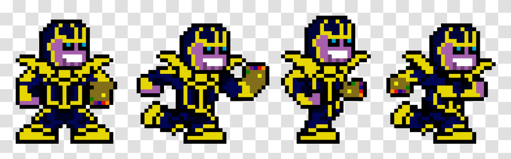 Thanos Pixel Art, Pac Man, Super Mario Transparent Png