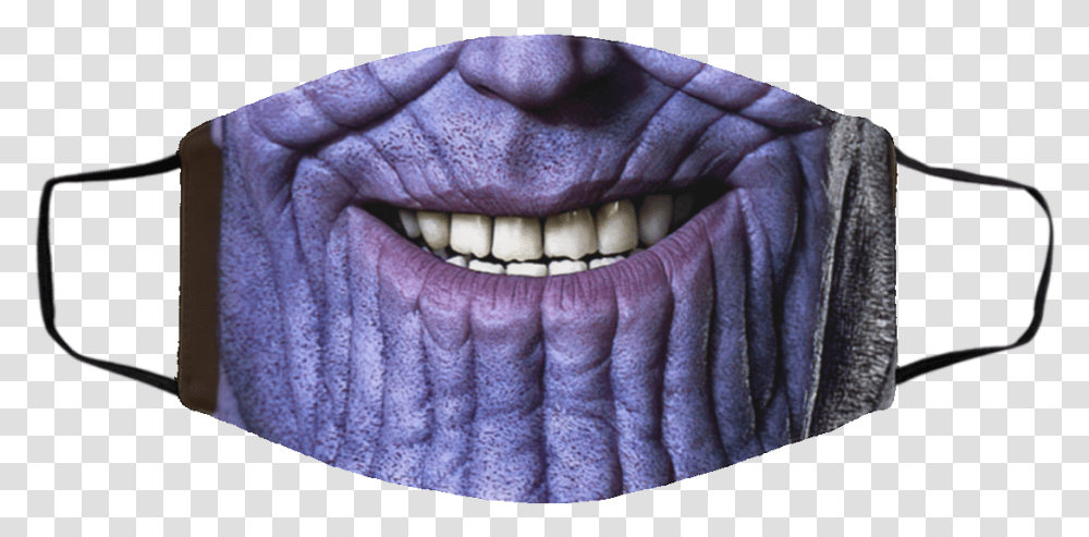Thanos Smile Marvel Halloween Face Mask, Teeth, Mouth, Lip Transparent Png