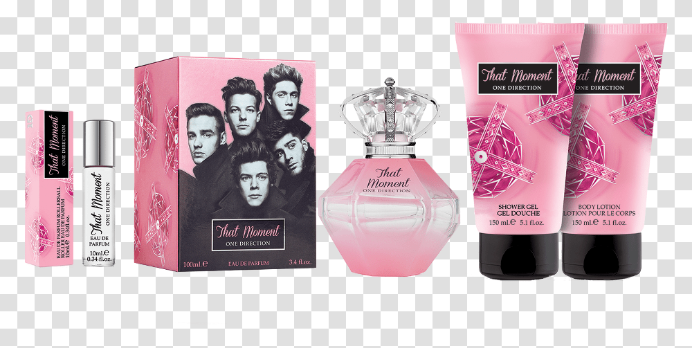 That Moment One Direction Perfume That Moment, Bottle, Cosmetics, Person, Human Transparent Png