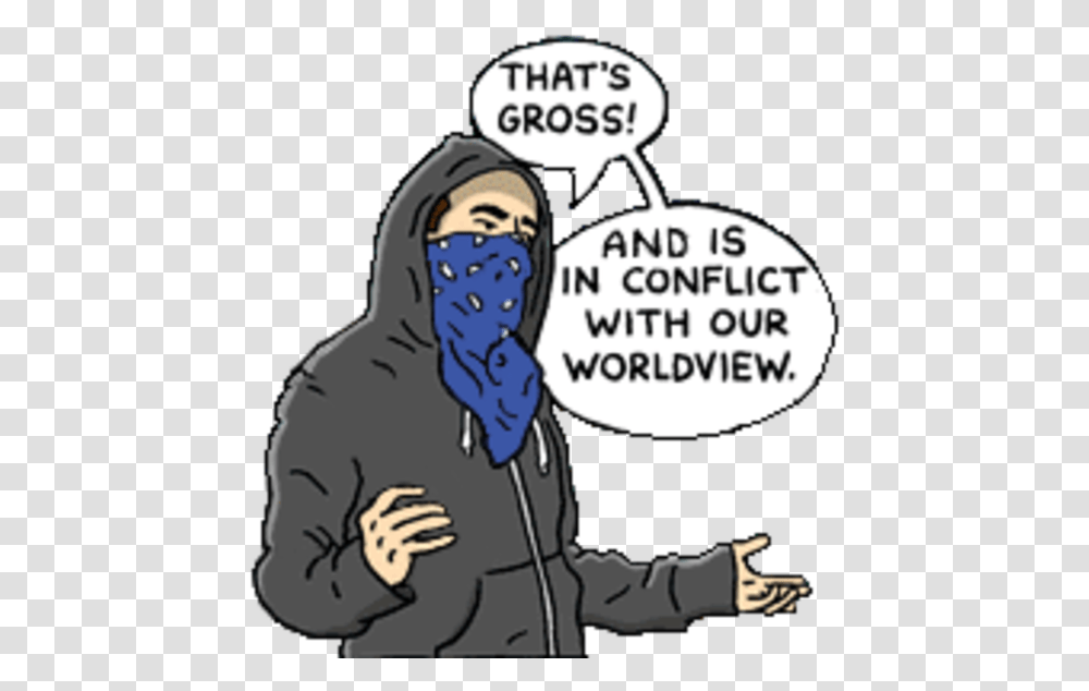 That's Gross And Is In Conflict With Our Worldview That's Gross And In Conflict, Apparel, Sweatshirt, Sweater Transparent Png