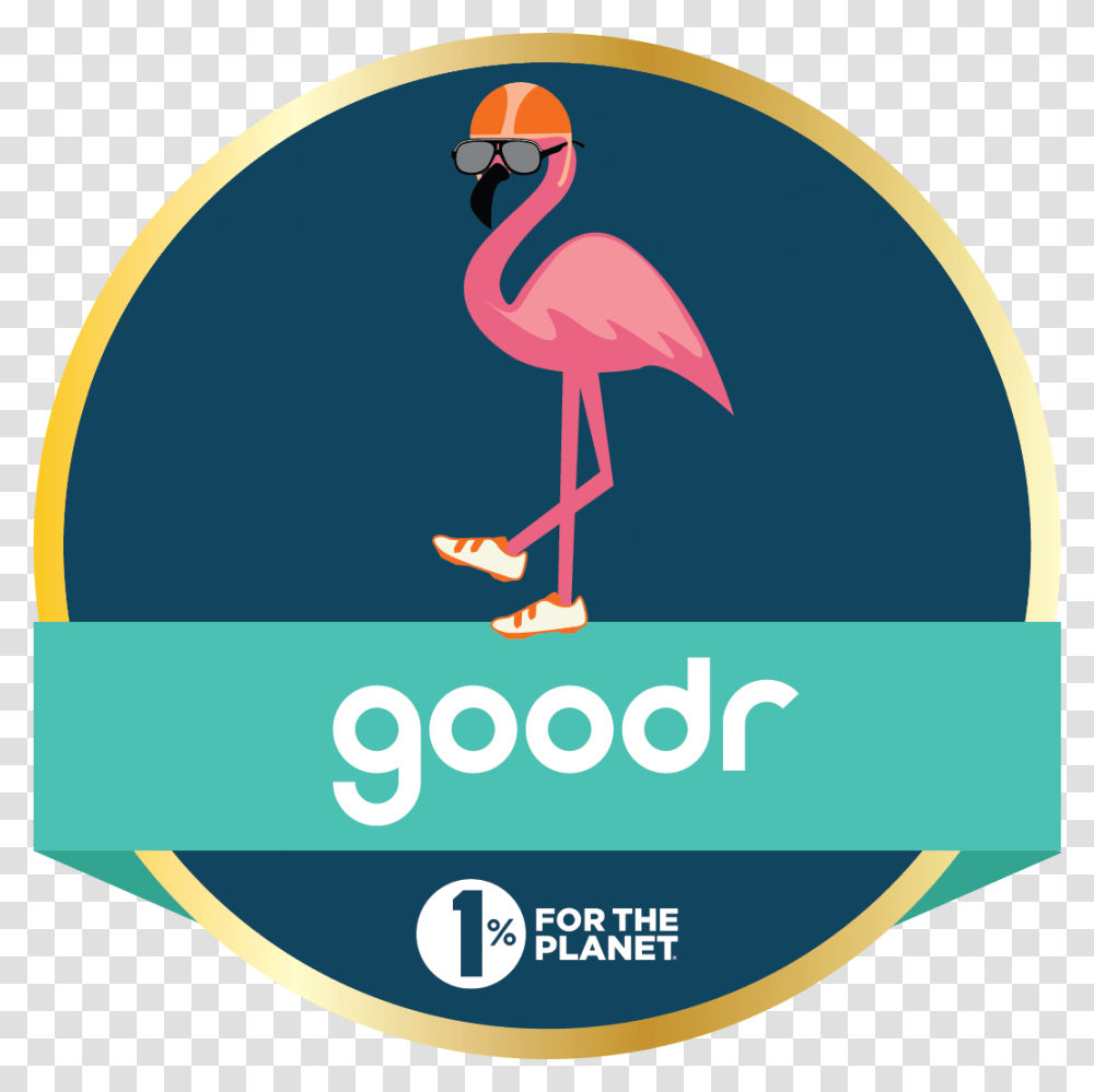 The 1 Goodr For The Planet Challenge Logo Greater Flamingo, Bird, Animal Transparent Png