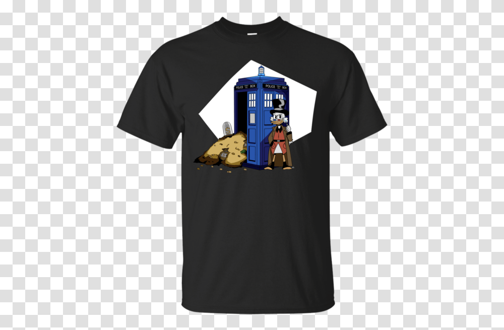 The 10th Doctor Vs Ducktales Scrooge T Shirt Amp Hoodie Camiseta Adidas Rick Y Morty, Apparel, T-Shirt, Sleeve Transparent Png