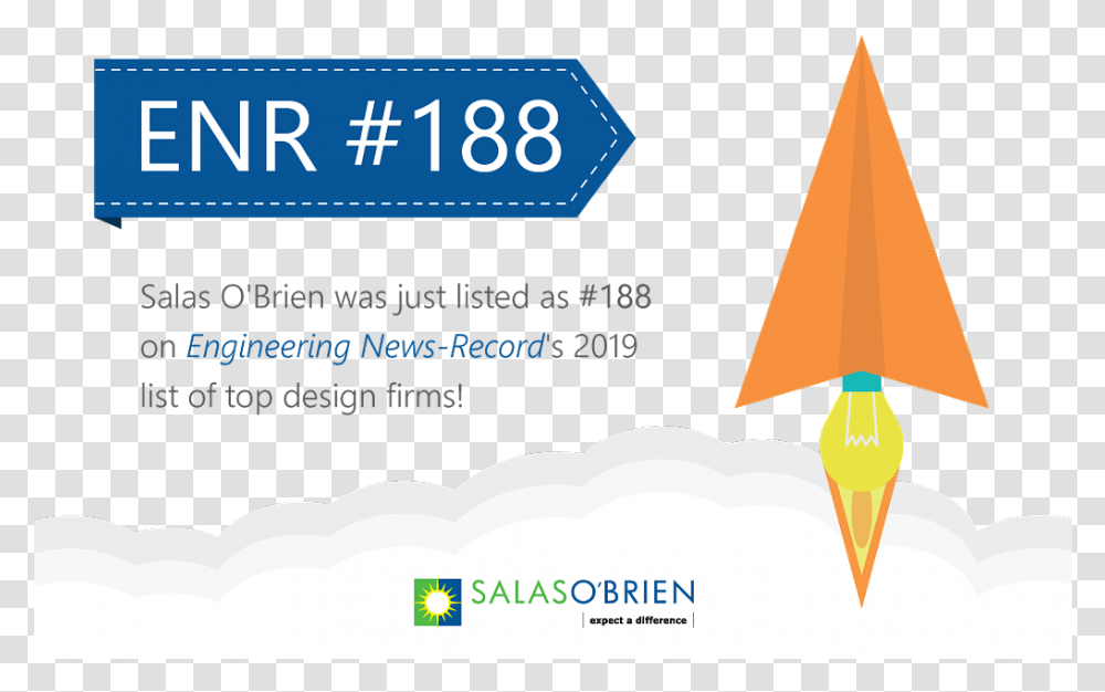 The 2019 Enr Rankings Are Out And Salas Oquotbrien Rocketed Graphic Design, Lamp, Paper Transparent Png