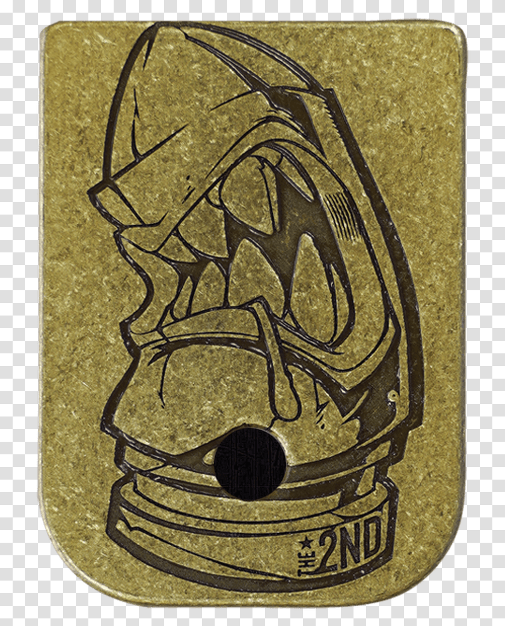 The 2nd Bullet Brass Rugged Mag Plate Cartoon, Label, Purse, Accessories Transparent Png