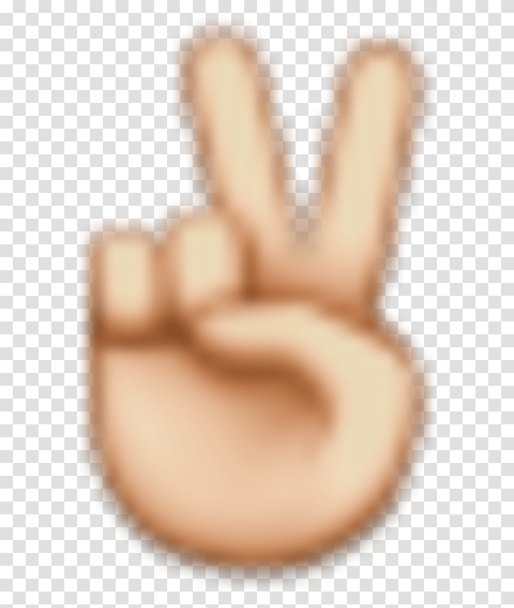 The Actual Title Of This Emoji Is A Victory Hand Sign, Finger, Person, Human Transparent Png