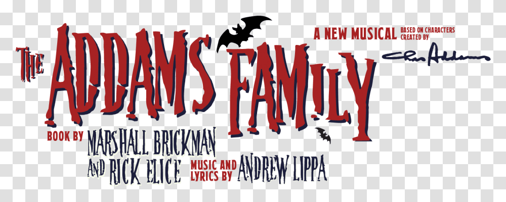 The Addams Family Old, Text, Alphabet, Word, Advertisement Transparent Png