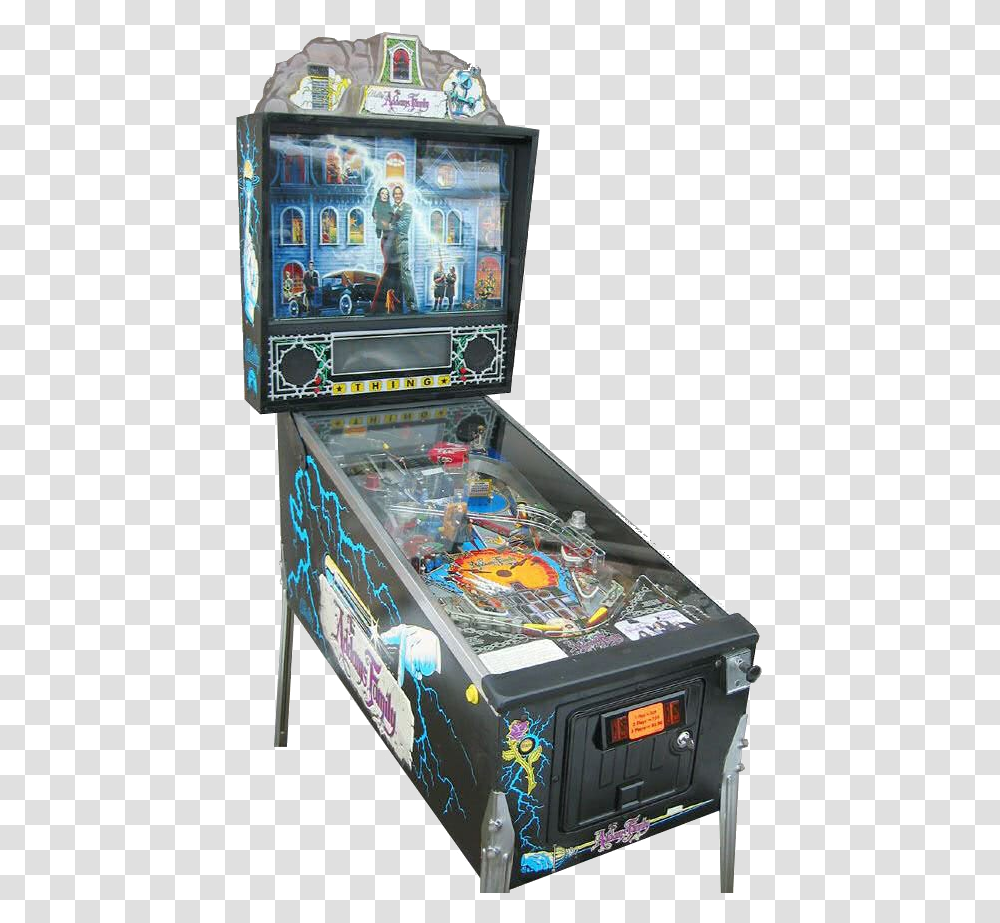 The Addams Family Pinball Machine Hire, Arcade Game Machine, Person, Human Transparent Png