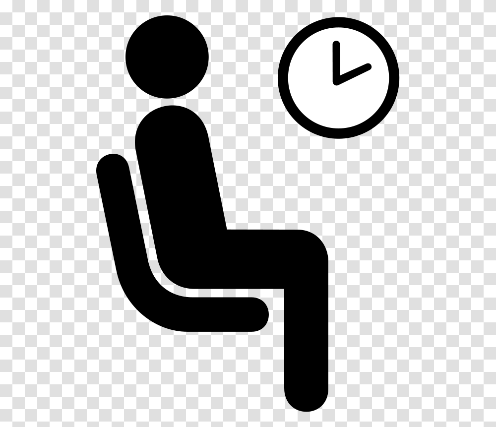 The Adventure Called Job Interview Waiting Icon Full Person Sitting Clip Art, Text, Symbol, Moon, Night Transparent Png