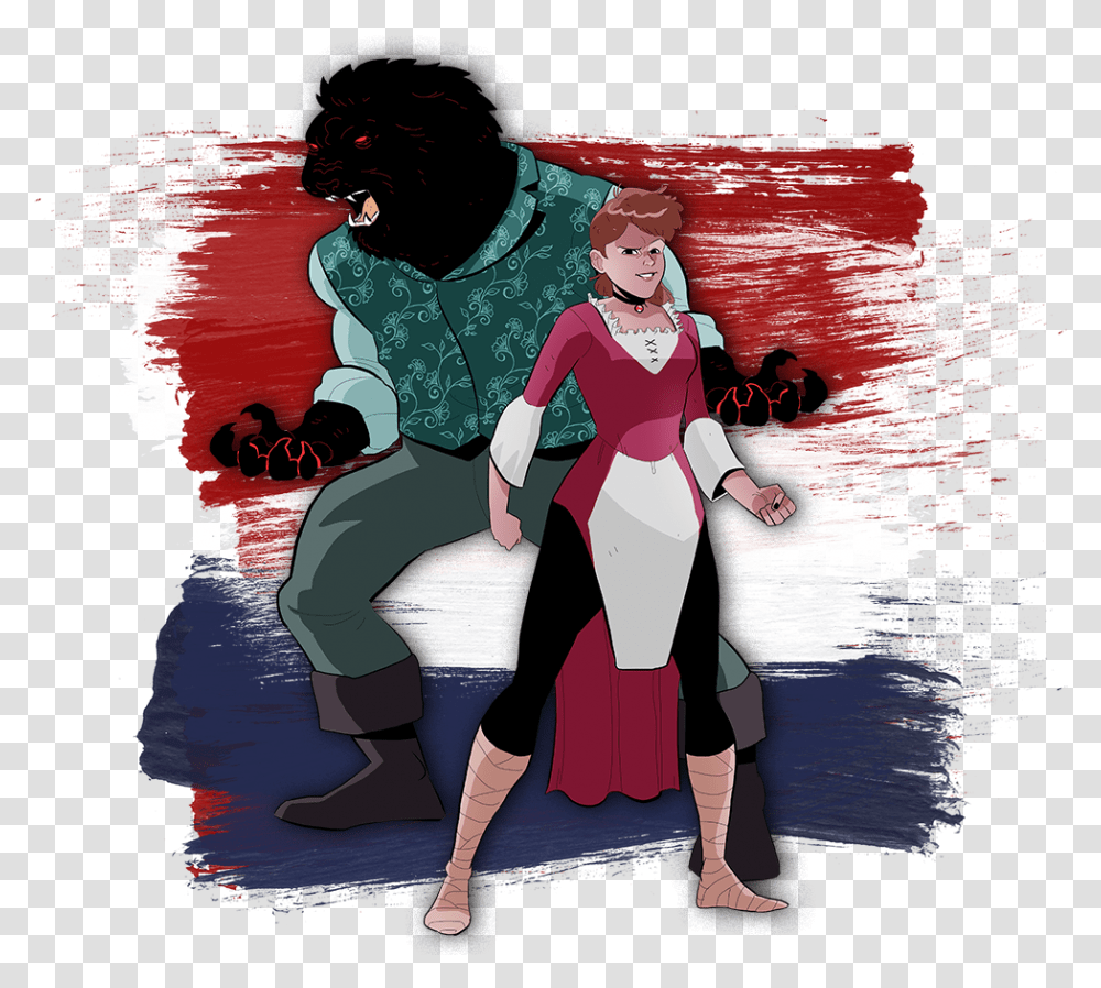 The Adventures Of Beauty And Beast An Exciting New Illustration, Person, Art, Book, Leisure Activities Transparent Png