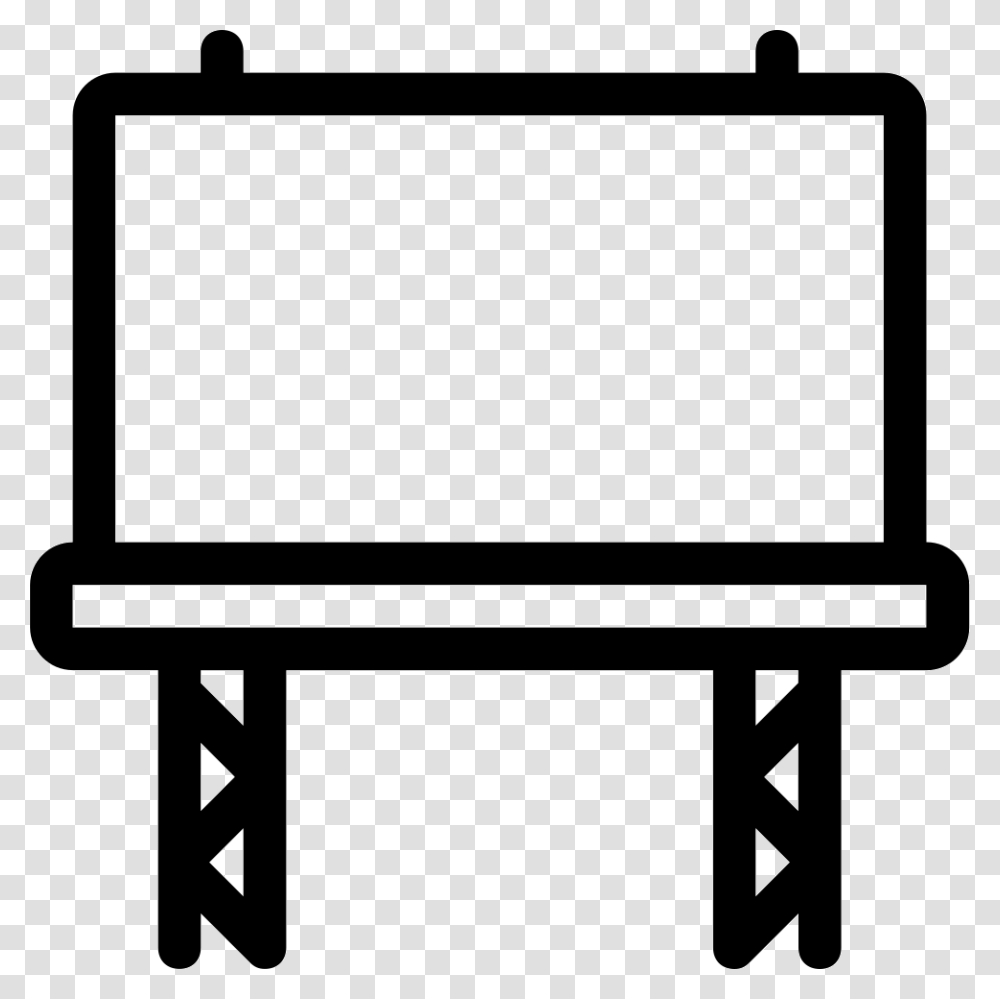 The Advertisement Board Advertising Board Icon, White Board, Furniture, Bench Transparent Png