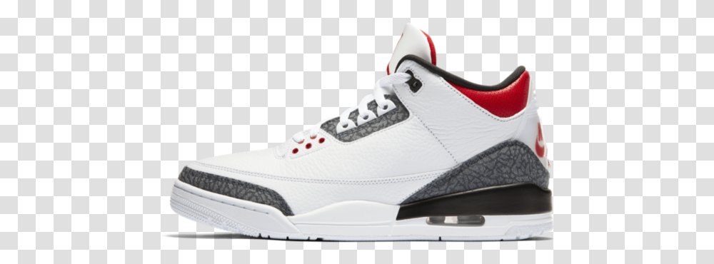 The Air Jordan 3 Se Denim Fire Red Is Jordan 3 Fire Red, Shoe, Footwear, Clothing, Apparel Transparent Png