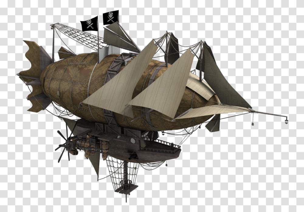 The Airship Skyrim Airship Mod, Architecture, Building, Airplane, Aircraft Transparent Png