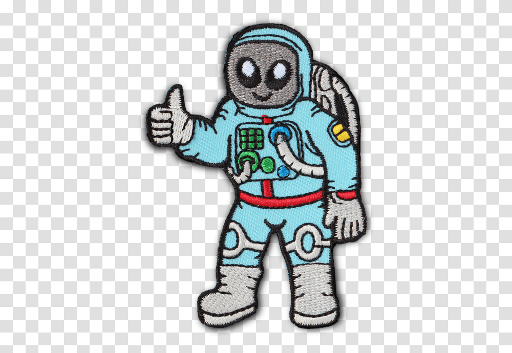 The Alien Astronaut Patch Astronaut Clothes Cartoon, Apparel Transparent Png
