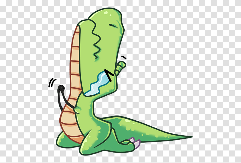 The Almost Good Dinosaur Messages Sticker, Reptile, Animal, Crocodile, Alligator Transparent Png