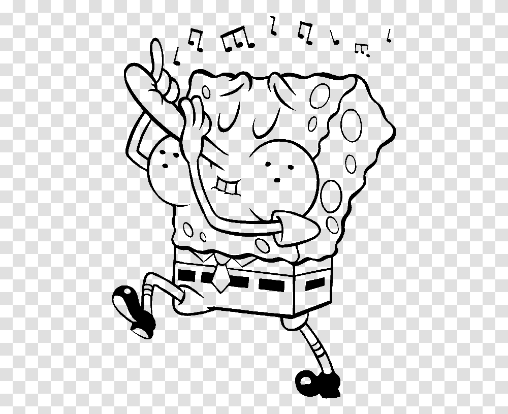 The Always Cheerful Spongebob Coloring Pages Spongebob Spongebob Music Coloring Pages, Spider Web, Glass, Invertebrate Transparent Png