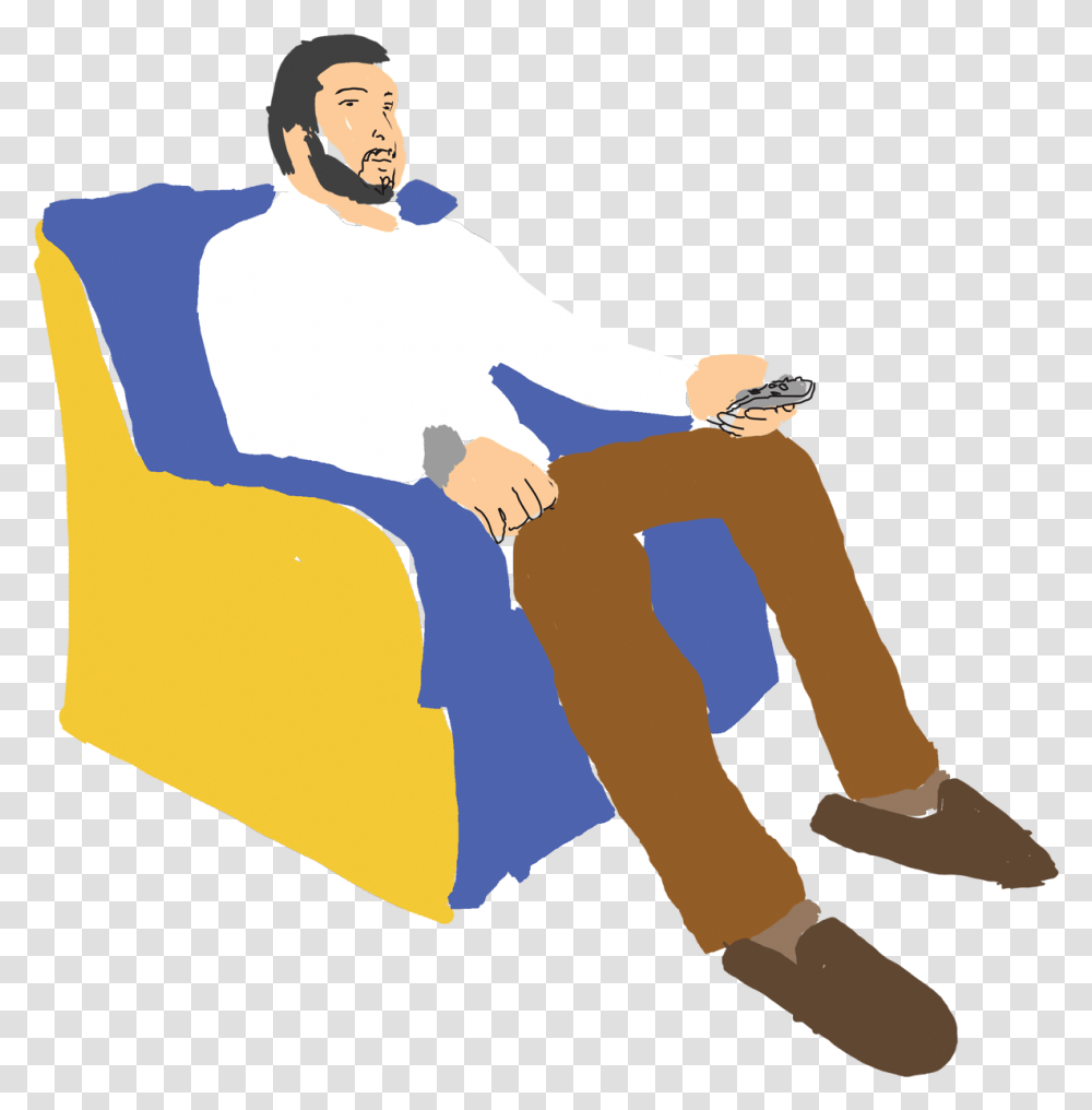 The Amazing Channel Hopping Experience O Production Sitting, Person, Human, Furniture Transparent Png