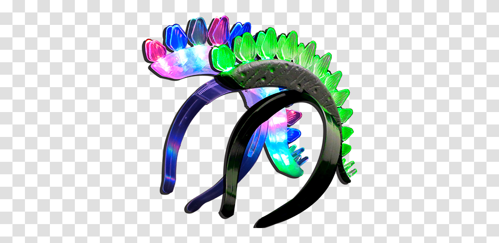 The Amazing Dinosaur Headband Dinosaur Headband, Light, Lighting, Neon, Purple Transparent Png