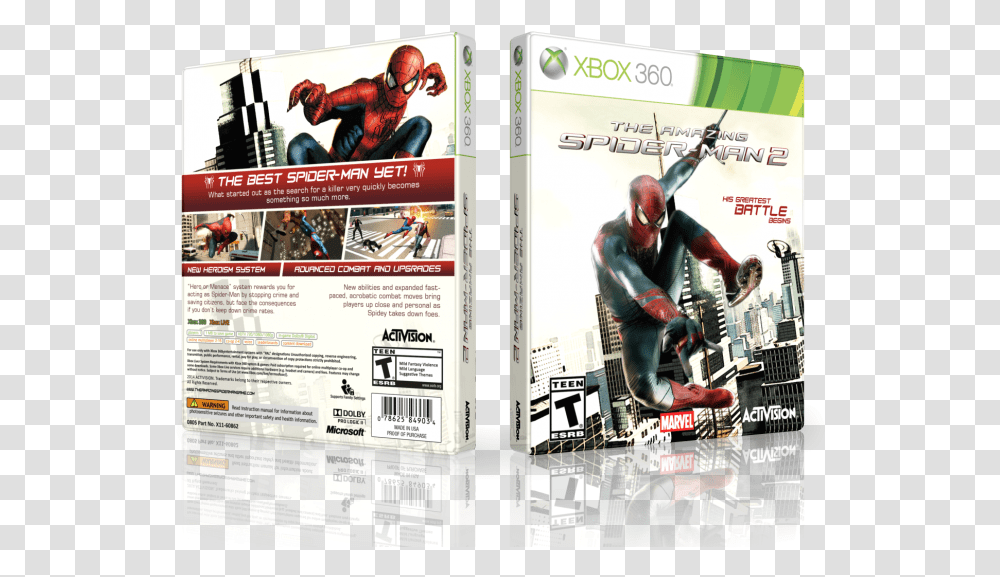 The Amazing Spider Man 2 Box Art Cover, Person, Human, Guitar, Leisure Activities Transparent Png