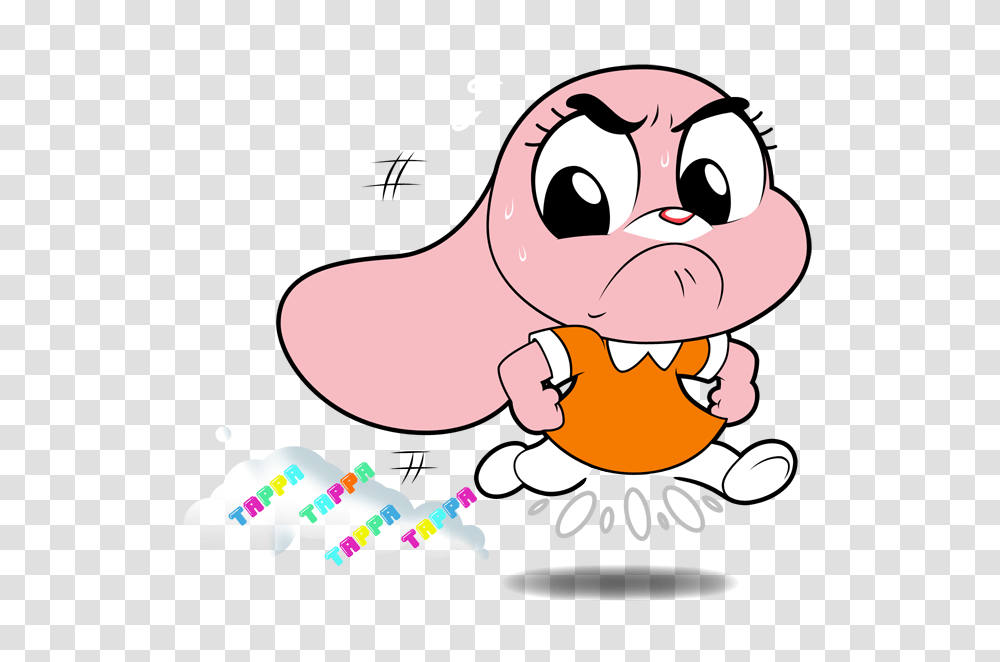 The Amazing World Of Gumball Anais Running, Food Transparent Png