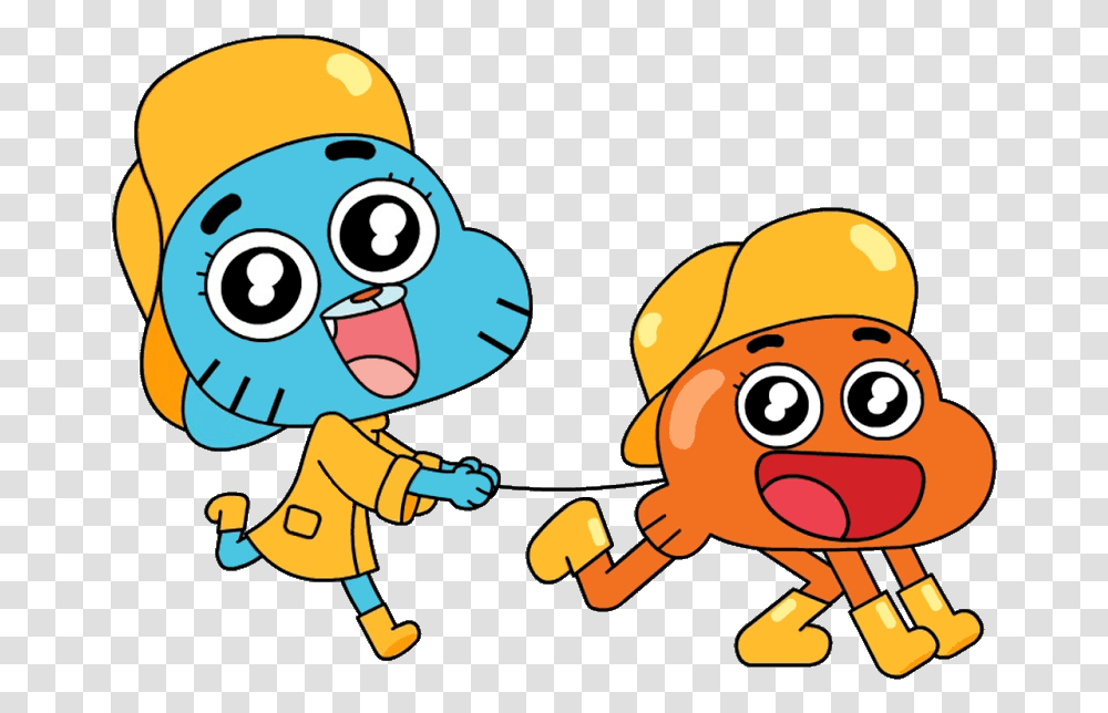 The Amazing World Of Gumball Fan Art Cute Gumball And Darwin, Pac Man, Apparel, Hand Transparent Png