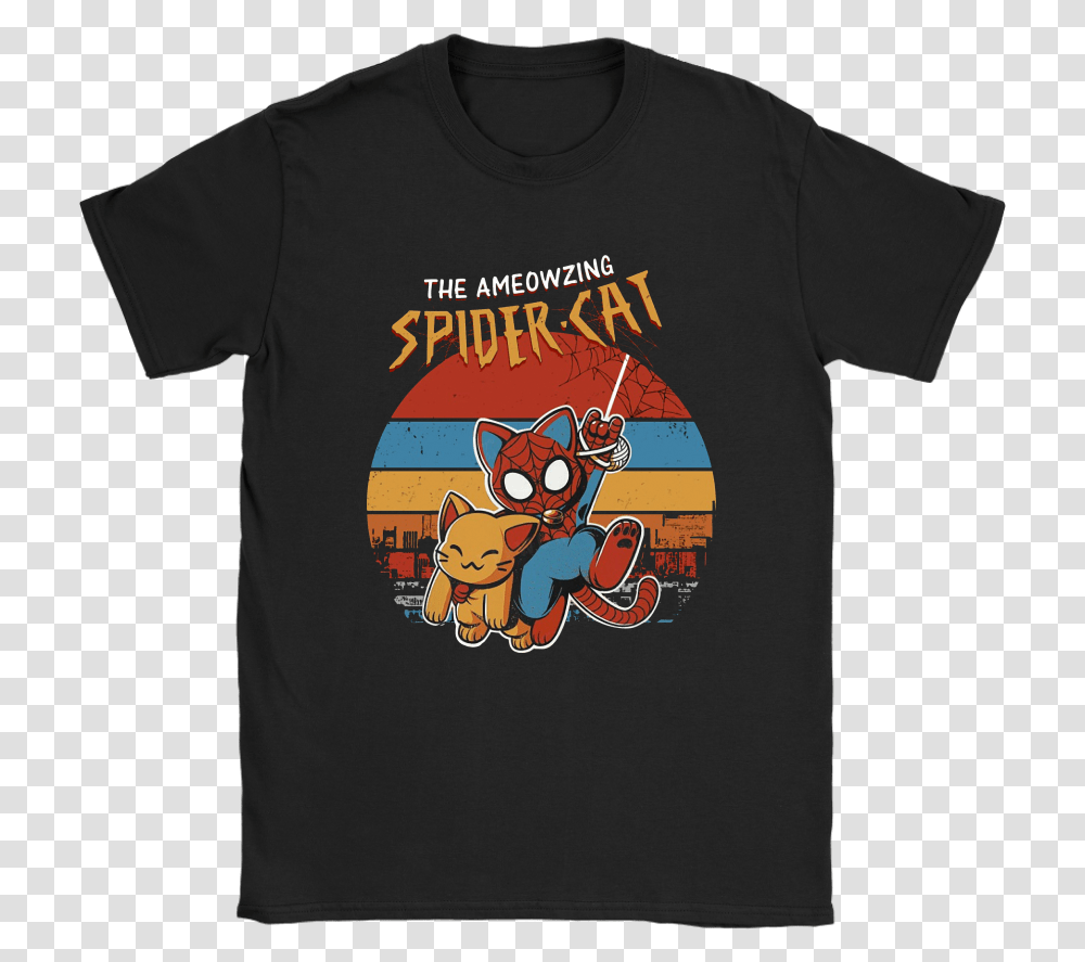 The Ameowzing Spider Cat Amazing Spiderman Cat Shirts Hot Wheels Birthday Shirt Designs, Apparel, T-Shirt Transparent Png